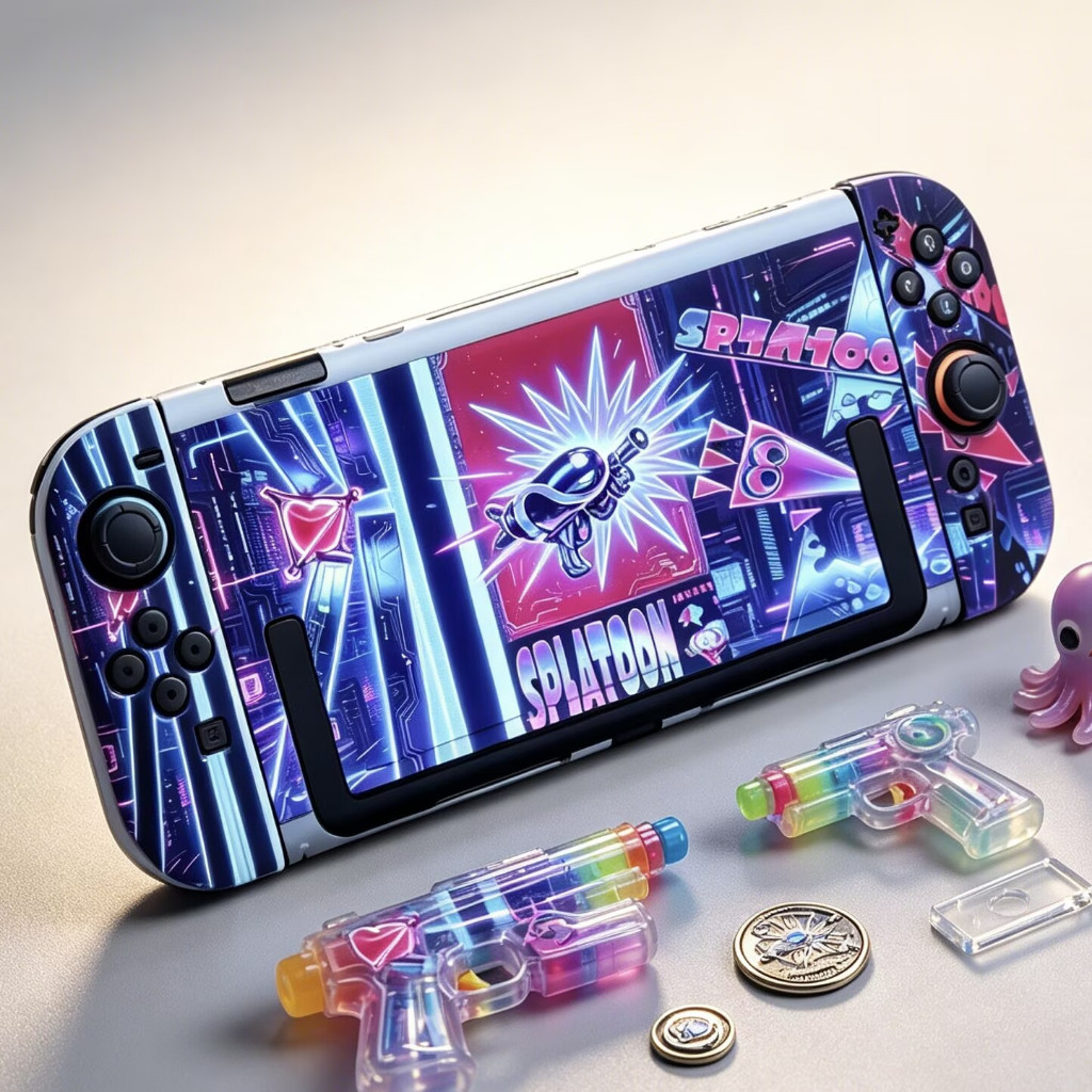 ป้องกัน Hard Case Splatoon 3 สําหรับ Nintendo Switch 2 2025, ฝาครอบป้องกันสําหรับ Nintendo Switch 2,