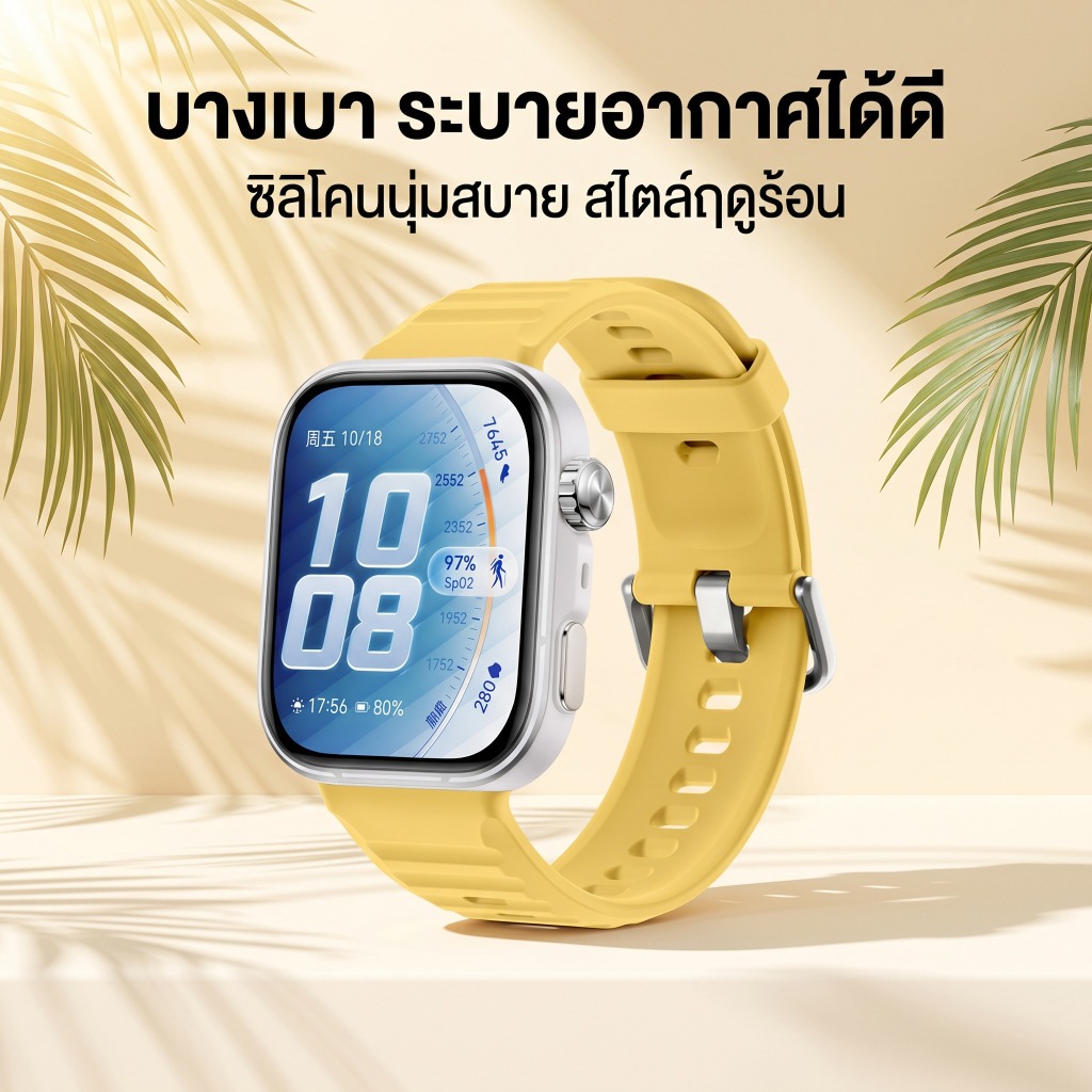 สายรัดซิลิโคนสําหรับ Huawei Watch Fit4/Fit5/Fit5Pro สายรัดปัจจุบัน