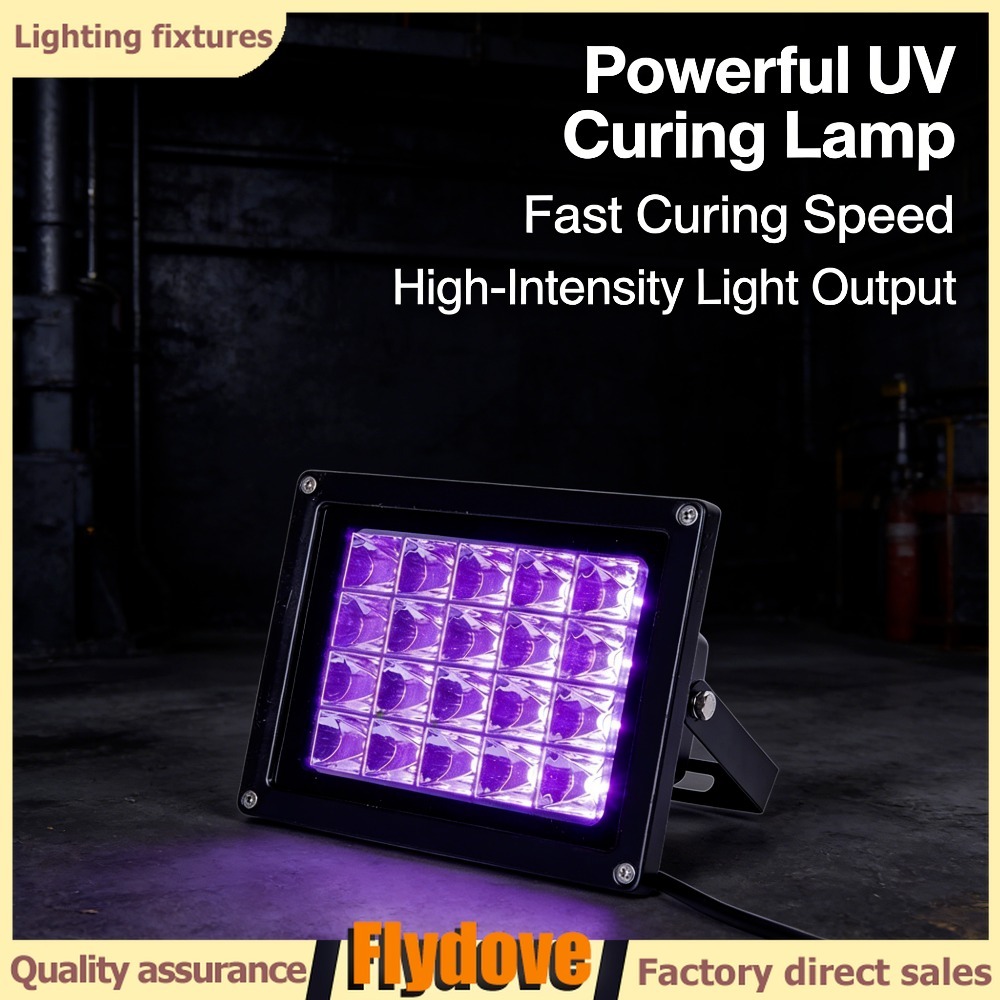 30W 12W 405nm 365nm 395nm LED UV เจล Curing โคมไฟอัลตราไวโอเลต Cure การพิมพ์น้ํามันเครื่องสีหมึกผ้าไ