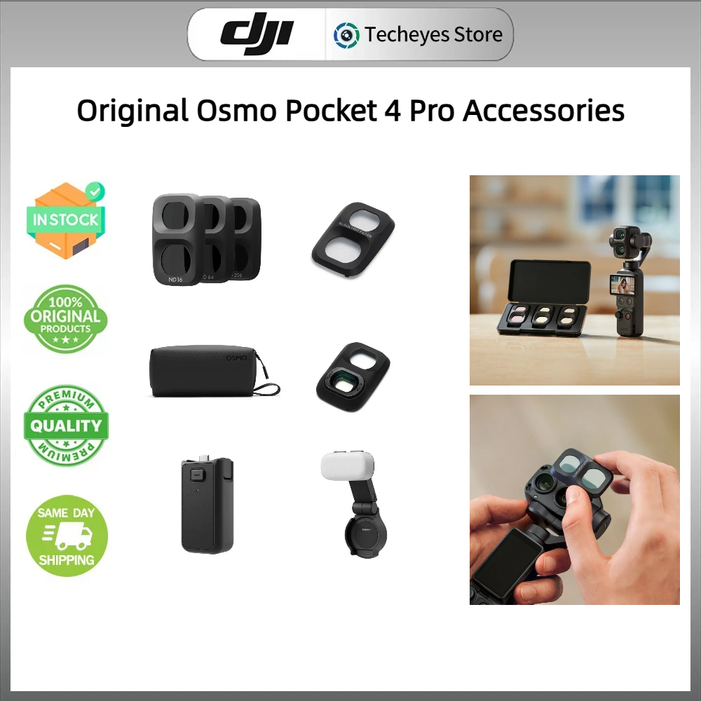 (Genuine in Stock) DJI Osmo Pocket 4 Pro Accessories ND Filter Set/Black Mist Filter/Wide-Angle Lens/Fill Light