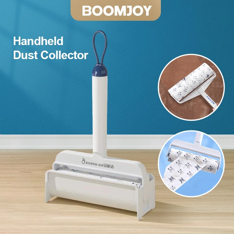 BOOMJOY เหนียวพิเศษขนาดใหญ่พื้นผิวผ้าสําลีลูกกลิ้ง,16เซนติเมตรยักษ์ผ้าสําลีลูกกลิ้งสําหรับสัตว์เลี้ยงผม,ด้ามยาวผ้าสําลี น้ํายาล้าง สําหรับเสื้อผ้า,เฟอร์นิเจอร์,สุนัขและแม