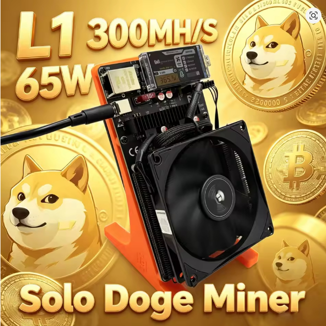 NEXUS MINER L1 300MH/S 65W Solo Doge Miner LTC DOGE ที่มีประสิทธิภาพ ASlC Miner Solo Mining พร้อม PS