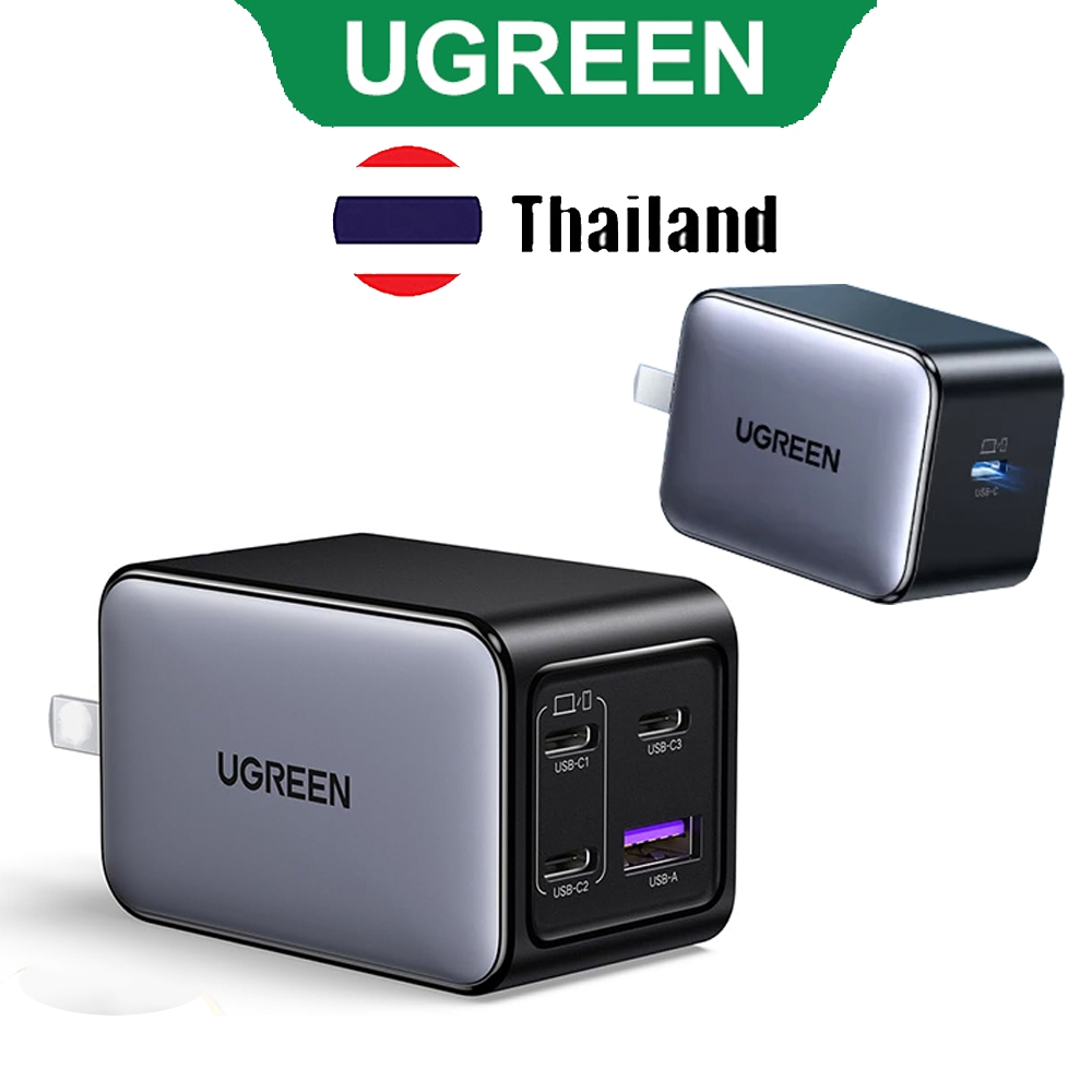 UGREEN 65W USB C Fast Charger Nexode เครื่องชาร์จ GaN 4 พอร์ต Type C ชาร์จเร็ว