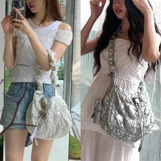 ❤️แท้ / พร้อมส่ง❤️ Carlyn JOY BAG กระเป๋าสะพาย ปรับสายได้ | สี Taupe/Black/Silver/Metal/Pearl White