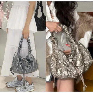 ❤️แท้ / พร้อมส่ง❤️ Carlyn JOY BAG กระเป๋าสะพาย ปรับสายได้ | สี Taupe/Black/Silver/Metal/Pearl White