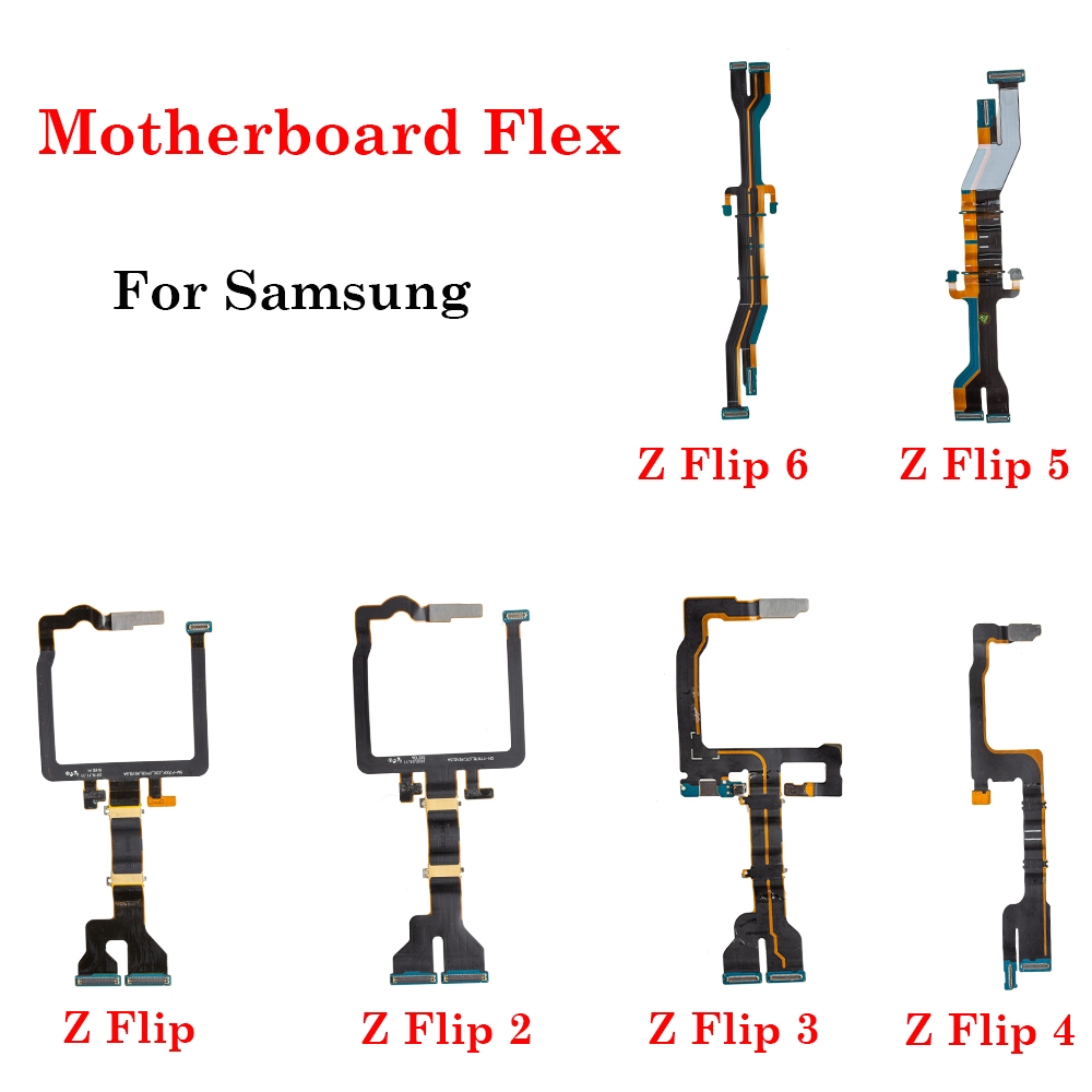 ยี่ห้อสําหรับ Samsung Z Flip 2 3 4 5 6 F741 F731 F721 F711 F707 F700 เมนบอร์ด Flex สายจอแสดงผล LCD แกน Spin Flex