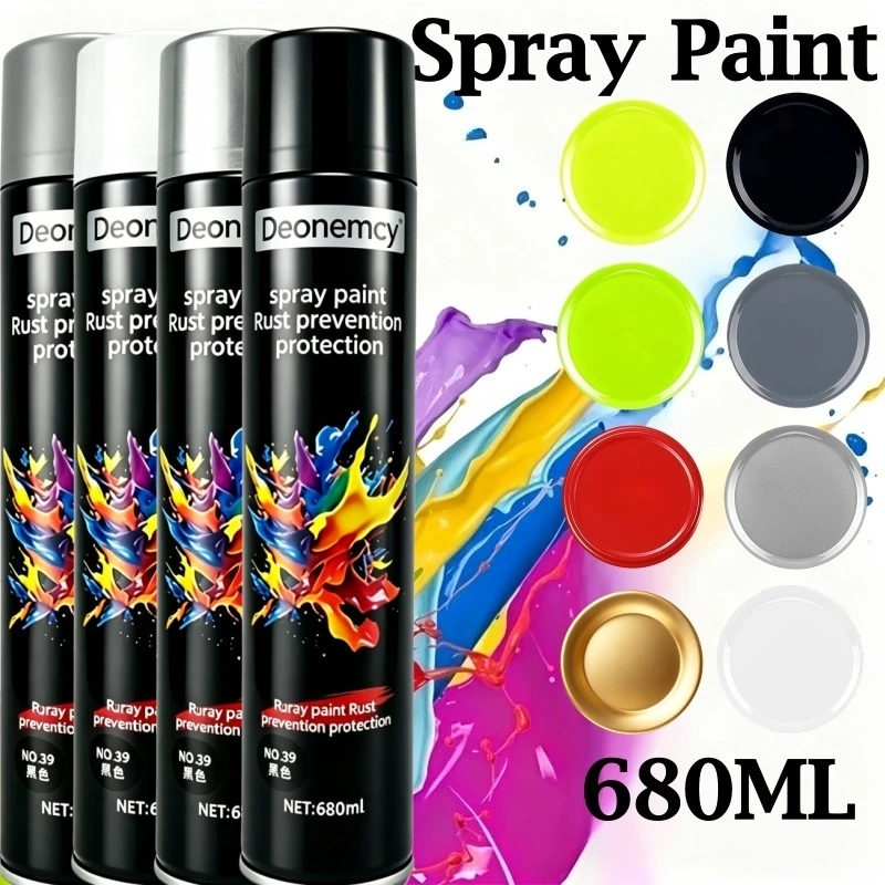 680มล สีเมทัลลิคสีรถจักรยานยนต์สีเกล็ดสีกลิตเตอร์สีสเปรย์รถยนต์ซ่อมสีรถ