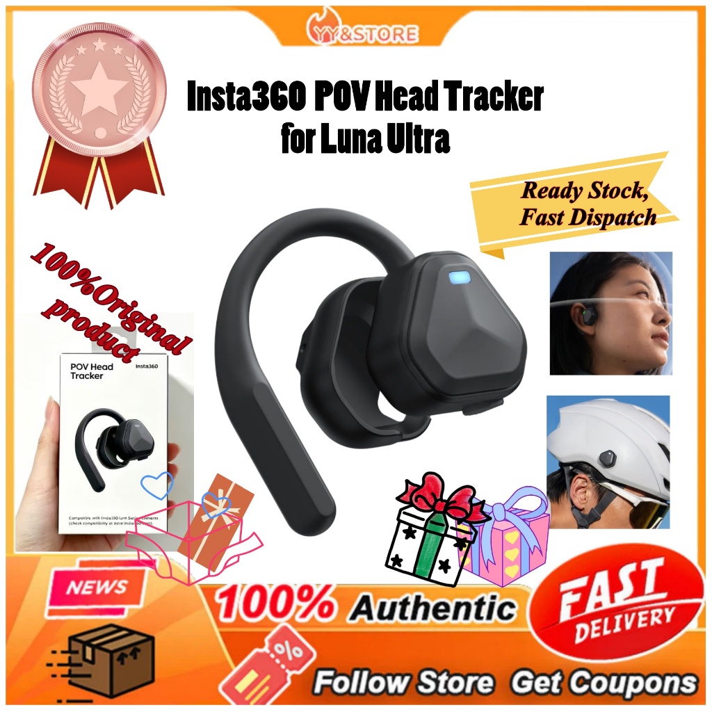 【In Stock】Original Insta360 POV Head Tracker สําหรับ Insta360 Luna Ultra
