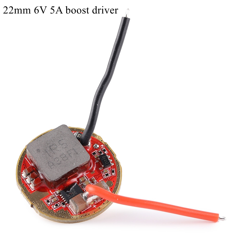 22 มม. 6V 5A boost driver สําหรับไฟฉาย LED XHP70