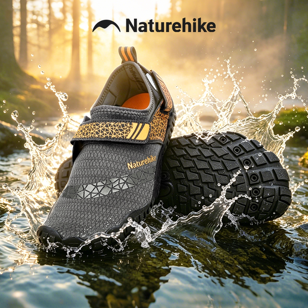 Naturehike Nuanji 2.0 Wadingรองเท้าผู้ชายผู้หญิงQuick-Dry Aquaรองเท้าต้นน้ําAntiskidกีฬารองเท้าWearproof Beach Barefootรองเท้าผ้าใบNH20FS022