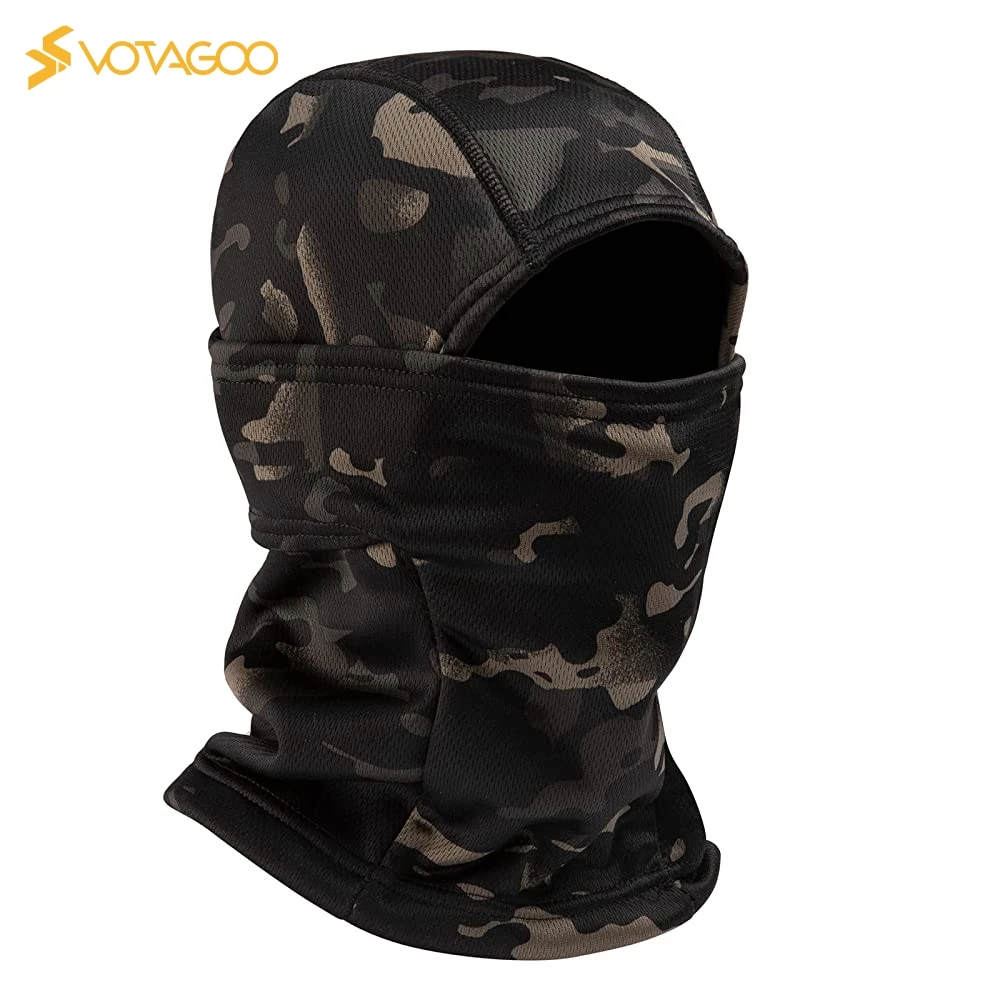 VOTAGOO Face Mask Breathable Windproof Anti-Uv ยืดคอ Gaiter One ขนาดหมวกสําหรับรถจักรยานยนต์ขี่จักรยานการล่าสัตว์สกีกีฬากลางแจ้งหมวกนิรภัย Liner Face Cover