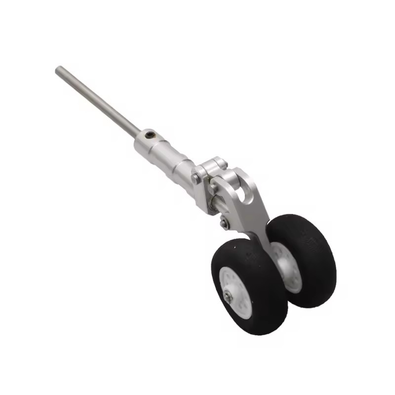 RC รุ่นเครื่องบินด้านหน้า Landing Gear Damping ล้อ w โลหะการเชื่อมต่อเพลาสําหรับ XFly Twin 40 มม.EDF