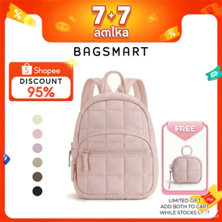 BAGSMART เป้สะพายหลังขนาดเล็กกระเป๋านักเรียนน่ารักเดินทางกระเป๋าเป้สะพายหลังกระเป๋าเดินทางลำลองสำหรับผู้หญิง