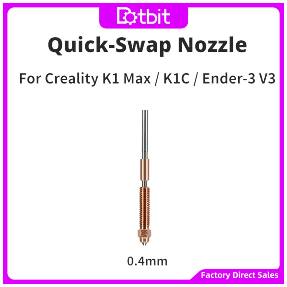 สําหรับ Creality K1C K1 Max Ender-3 V3 Unicorn Quick-Swap 0.4 มม.ชุดหัวฉีดทนต่ออุณหภูมิสูงสูงตามอัพเ