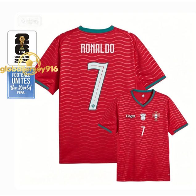 Portugalteam 2026/27 Fans Edition Mens Home Short Sleeves Football Jersey Shirt RONALDO S-4XL