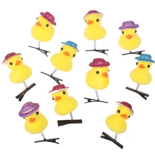เป็ดสีเหลืองการ์ตูนตุ๊กตา Hairpin น่ารักเด็กสัตว์ Duckbill คลิป Headwear อุปกรณ์เสริม