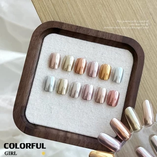 ผงกระจกวิเศษโซลิด 6 สี /4 สี ✨｜Mirror Powder / Aurora Powder / Laser Powder｜ผงขัดเล็บไทเทเนียม เม็ดสีโครเมียมเปลี่ยนสี｜เอฟเฟกต์แวววาวหรูหรา