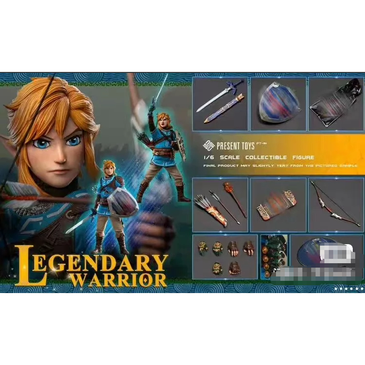 PRESENT TOYS 1/6 Legendary Warrior PT-SP81 Standard Version Link Collectors Edition Articulated Figu