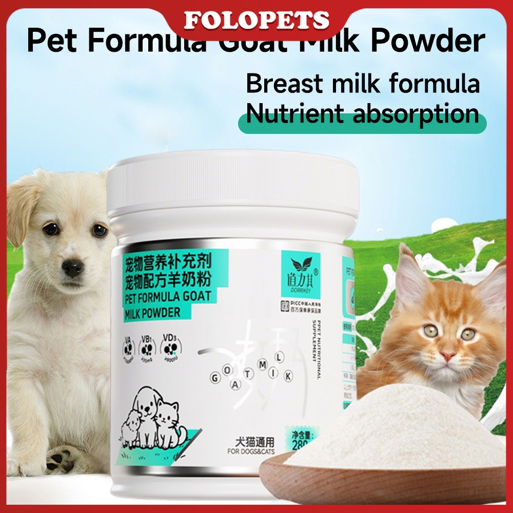 FOLOPETS นมผงแพะสุนัข/แมว 280g สําหรับทุกขั้นตอน