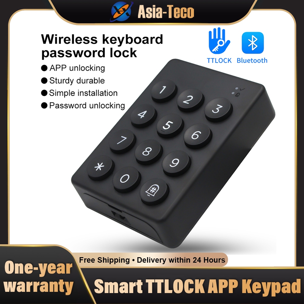 TTLOCK ที่เปิดรหัสหลักประตูปุ่มกดดิจิตอลไร้สายทํางานร่วมกับ TTLOCK อุปกรณ์อัจฉริยะ Bluetooth และล็อค