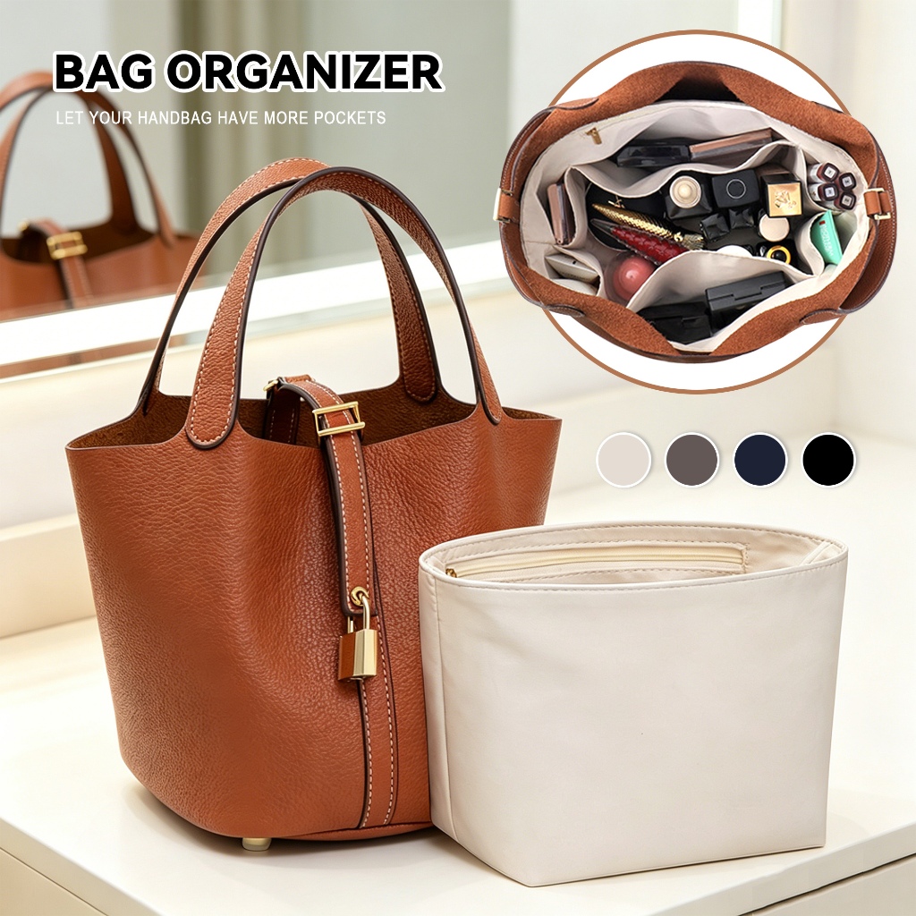กระเป๋าจัดระเบียบใส่สําหรับ Picotin 18/22 Tote Bag Shaper Luxury Purse Organizer Insert