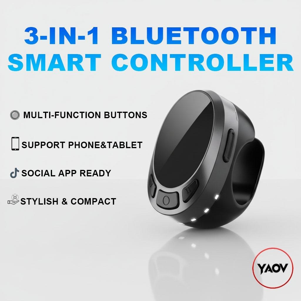 YAOV Universal Smart Touch Bluetooth Remote Ring Camera Zoom TikTok YouTube Instagram Reels Facebook