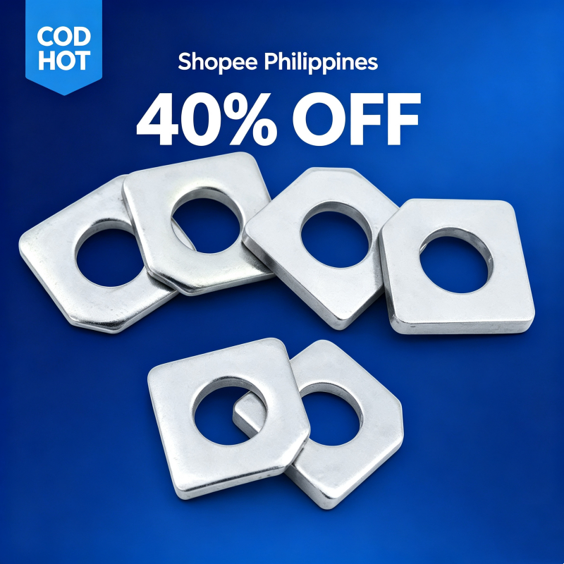 COD ปะเก็นสี่เหลี่ยมมุมเหล็ก สแตนเลส 316 มาตรฐาน GB853 316 Stainless Steel GB853 Square Beveled Wash