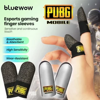 Bluewowpubggaming Finger Sleeve Sweat-Proof Finger Cover ถุงมือปลายนิ้วเกมลื่นหน้าจอสัมผัส Thumb ปลายนิ้วแขน
