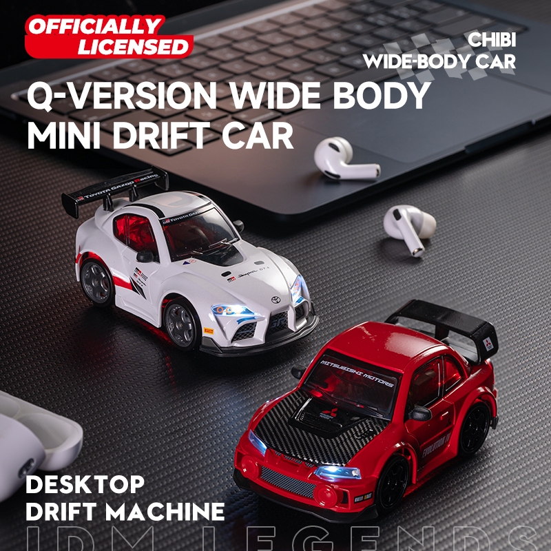 รถบังคับวิทยุ Supra GT4 ขนาด 1:43 ลิขสิทธิ์แท้ ขับเคลื่อน 4 ล้อ มินิ รีโมทคอนโทรล ชาร์จไฟผ่าน USB-C มีไฟ LED ของเล่น ของขวัญสำหรับเด็กผู้ชายและผู้ชาย นักสะสมรถยนต์