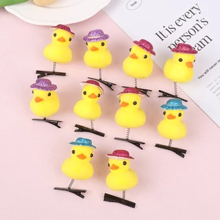เป็ดสีเหลืองการ์ตูนตุ๊กตา Hairpin น่ารักเด็กสัตว์ Duckbill คลิป Headwear อุปกรณ์เสริม