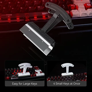 TITANNATION ที่ดึง Keycap 4 ปุ่ม อุปกรณ์เปลี่ยนคีย์แคป ทำความสะอาดคีย์บอร์ด พกพาง่าย (Black / White)