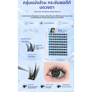 ขนตาปลอม 10 แถว ไม่ต้องใช้กาว ติดแน่น ถอดง่าย ดีไซน์แบบแบ่งส่วนดูเป็นธรรมชาติและมีชีวิตชีวา แต่ละเส้นแยกเป็นกระจุก เพื่อขนตาที่สวยงามในภาพถ่าย