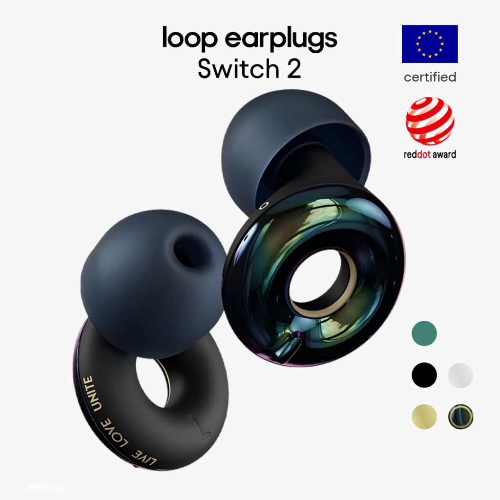 Loop Switch 2 Earplugs – ที่อุดหูลดเสียงรบกวนหลายโหมด | อุปกรณ์ป้องกันการได้ยินแบบพาสซีฟแบบปรับได้เพื่อการโฟกัส การเดินทาง คอนเสิร์ต การเข้าสังคม กิจกรรมกีฬา และความไวต่อเสียงรบกวน  อุปกรณ์ป้องกันหูแบบใช้ซ้ำได้