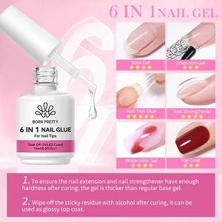 【Local】BORN PRETTY โคมไฟเล็บแบบพกพา 6-in-1 เล็บกาว Remover ชุดเจลเล็บเครื่อง UV LED อุปกรณ์เครื่องมือชุด