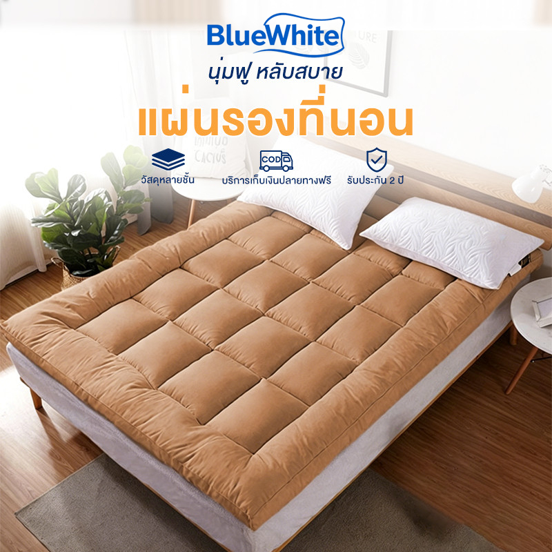 BlueWhite หมวกทรงสูงโรงงานขายตรงสีเทา/น้ําตาลอ่อนBlueWhiteนุ่ม หนาผ้าฝ้ายลงหมวกด้านบน