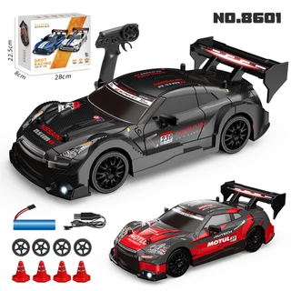 รถรีโมทคอนโทรลสไตล์กีฬา 4wd RC สเกล1/24 Drift Racing รถของเล่นรุ่น GTR AE86 Ford Mustang ของขวัญเด็กผู้ชาย