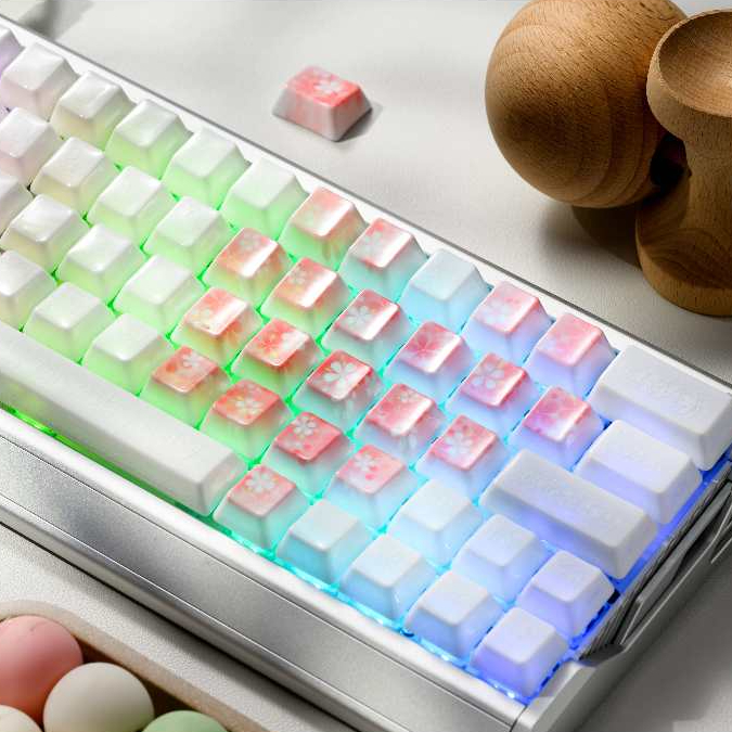 XVX Heart Ceramic Keycaps Cherry Profile Gift Box Edition Ideal Gift for Gaming&Office เข้ากันได้กับ