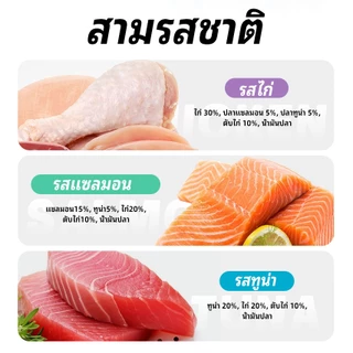 MISKO อาหารเปียกแมว 80 กรัม แพ็ก 6 ซอง | 3 รส แซลมอน ทูน่า ไก่ ✨SHINY COAT PROTEIN+ | โปรตีนสูง ช่วยบำรุงขนและผิวหนัง ดูแลระบบย่อยอาหาร | อาหารมื้อหลักสำหรับแมวครบคุณค่า