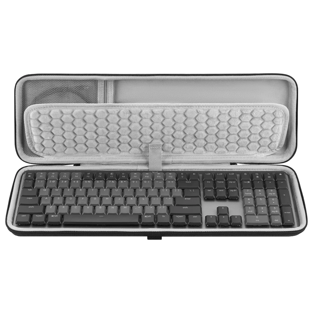 เคสคีย์บอร์ด Geekria เข้ากันได้กับคีย์บอร์ด MX Mechanical/MK955/G413 SE, Keychron K5 Max (สีเทาเข้ม)