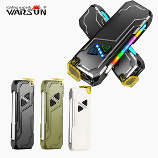 WARSUN DT009 ไฟฉาย UV แสงม่วง ตรวจสอบ ไฟหลัก 6 โหมด ไฟ RGB ด้านข้าง Type-C กันน้ำ พกพาง่าย สำหรับแคมป์ ซ่อม ฉุกเฉิน