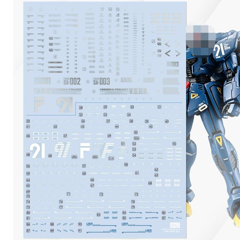 GUGU Water Slide Decal เหมาะสําหรับ MG F91 Harrison Madin Custom Style (ไม่มีฟิกเกอร์ ไม่มีรุ่น) GUG