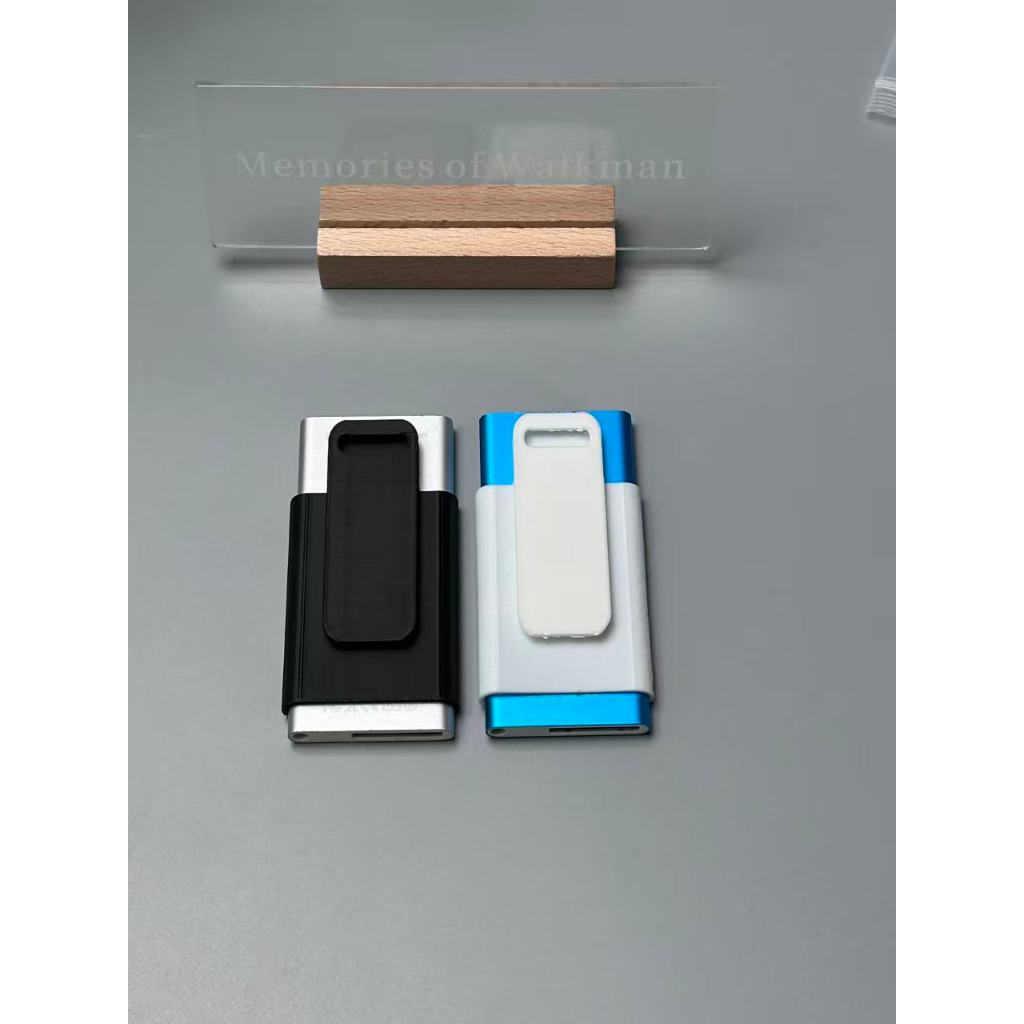 Clip Cover Case for iPod nano 2 Gen nano2, 3D Printing Back Shell Protective Holder, Black White