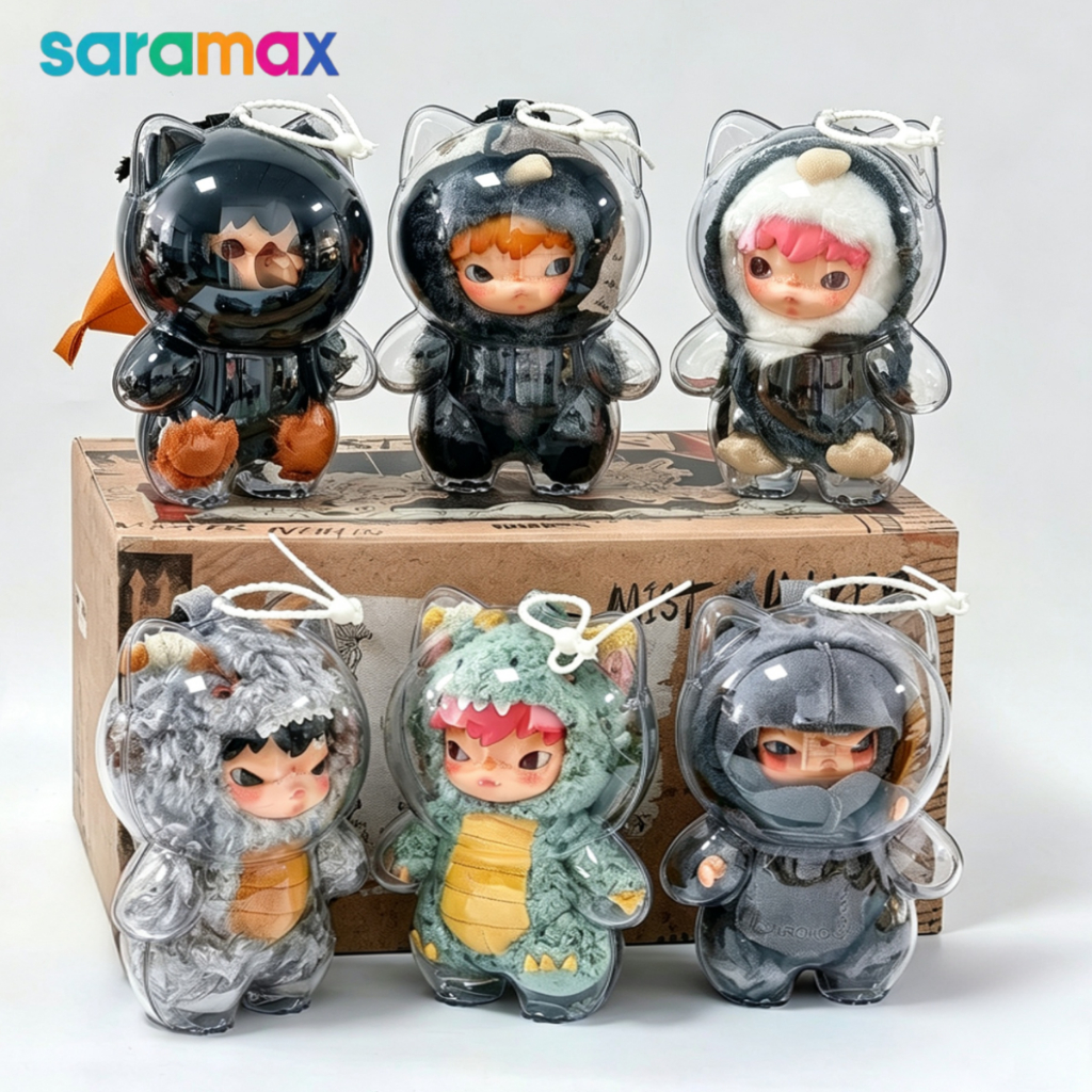 Saramax Hard Case สําหรับจี้ตุ๊กตา Hirono Mist-Walker | ฝาครอบเคสอะคริลิคป้องกันโปร่งใส | ไม่มีตุ๊กต