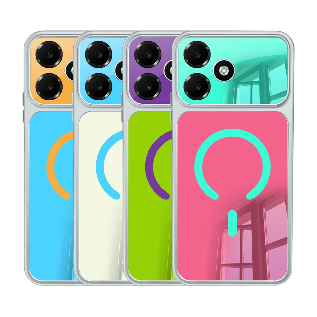 Dopamine สีสันกรณี OPPO A6C A6X A6 A5X A5 Pro A16 A16S A17 4G 5G ความงามปลอกกรอบกันชนกันกระแทกฝาครอบโทรศัพท์ป้องกัน