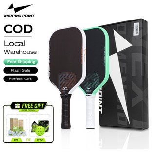 Warping Point Keystone Pickleball Paddles EdgeGuard™ Semi-Thermo Foam Edging Pickleball Paddle for Intermediate Players 4-Layer Unidirectional Carbon Fiber & 8-Hole PP Honeycomb
