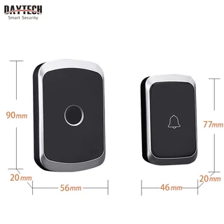 Daytech Wireless Doorbell กันน้ําประตู IP44 กันน้ํา ประตู Bells Home Bell 36 Ringtones DB06