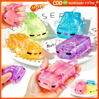 🚀ท้องถิ่น🚀4 ชิ้นน่ารัก Squishy ของเล่นการ์ตูน Axolotl บีบของขวัญบรรเทาความเครียด Release Emotions ช้า Rebound และ Decompress ของขวัญวันเกิด
