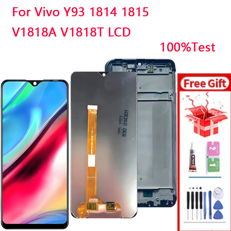 จอแสดงผล LCD สําหรับ Vivo Y93 1814 1815 V1818A V1818T Touch Screen Digitizer Assembly กรอบอะไหล่