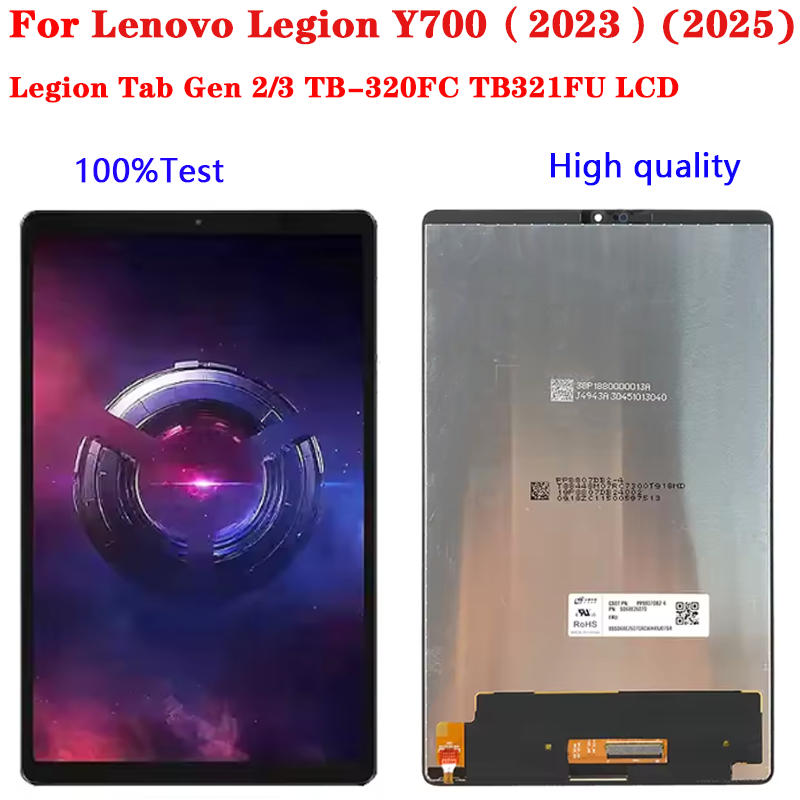 สําหรับ Lenovo Legion Y700 2023 2025 Legion Tab Gen 2/3 TB-320FC TB321FU จอแสดงผล LCD Touch Screen Digitizer Glass Assembly อะไหล่ซ่อม
