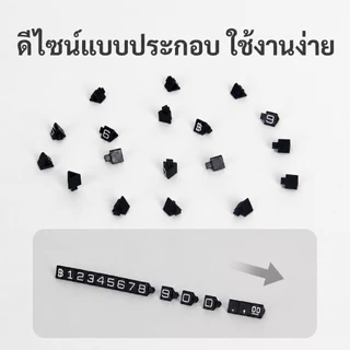 ป้ายราคาสินค้า ป้ายแสดงราคาแบบตัวเลขเปลี่ยนได้ สีดำ S/M/L 10 ชิ้น สำหรับร้านค้า ชั้นวางสินค้า ถ่ายรูปสินค้า ส่งจากไทย COD